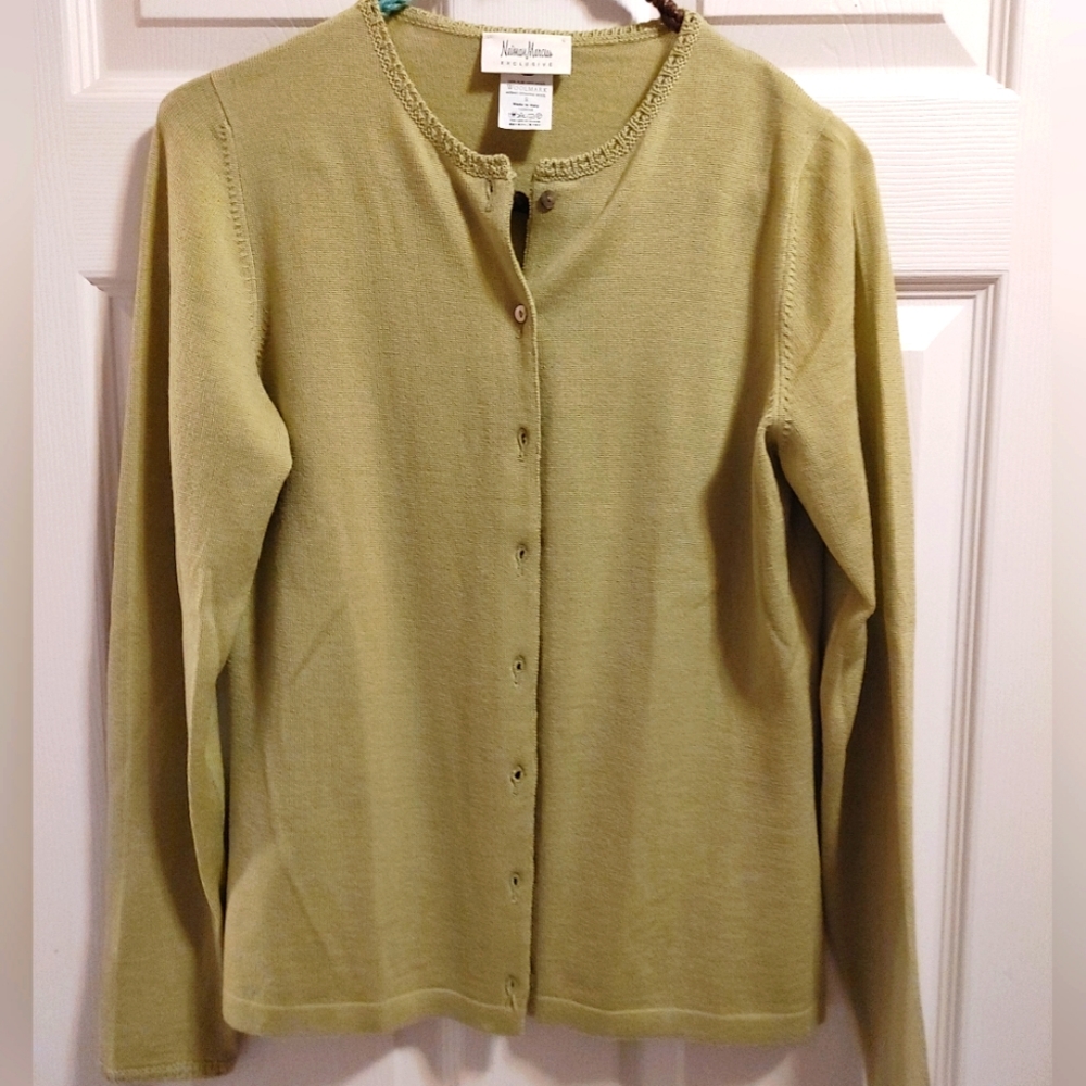 Neiman Marcus Wool Cardigan